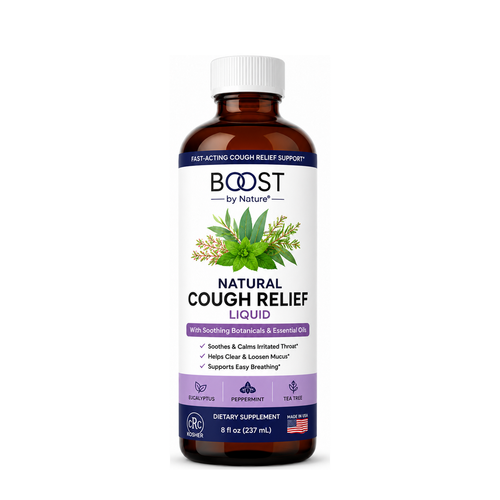 Natural herbal cough relief liquid product image
