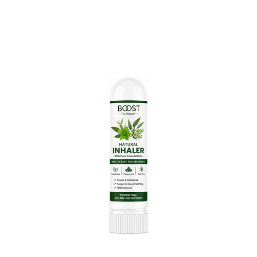 Boost by Nature Natural Aromatherapy Inhaler | Essential Oil Nasal Inhaler | Eucalyptus Peppermint Tea Tree