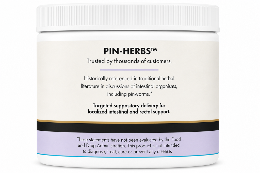 PIN-HERBs Herbal Pinworm Suppositories | Fast Targeted Herbal Support