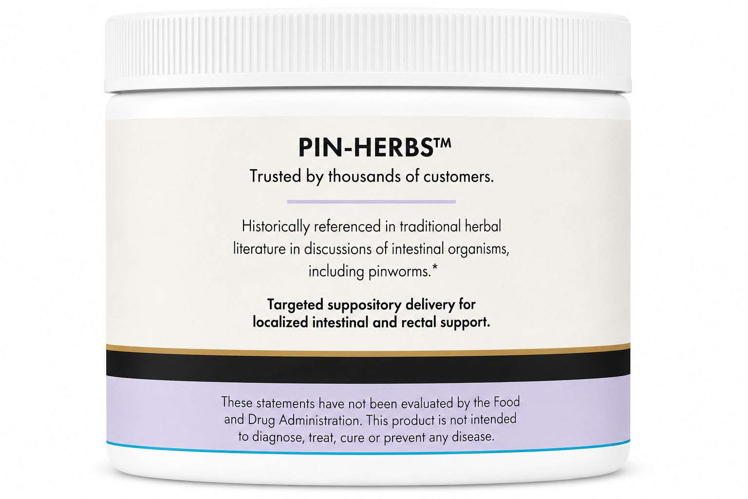 PIN-HERBs Herbal Pinworm Suppositories | Fast Targeted Herbal Support