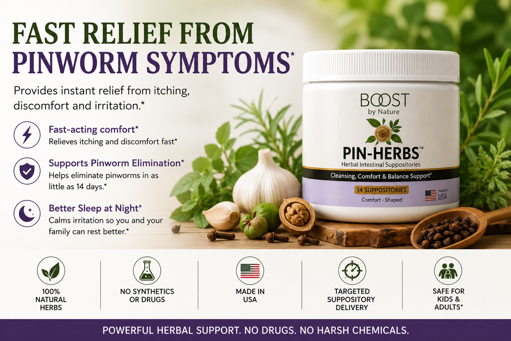 PIN-HERBs Herbal Pinworm Suppositories | Fast Targeted Herbal Support