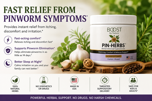 PIN-HERBs Herbal Pinworm Suppositories | Fast Targeted Herbal Support