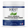 BOOST by Nature™ Cold, Cough & Congestion Relief Cream | Fast-Acting Herbal Chest Rub | 4 oz