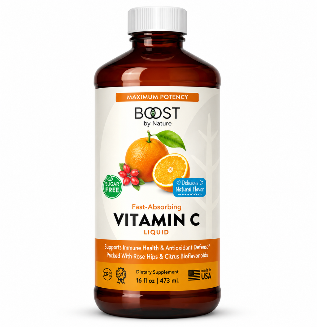 Vitamin C Liquid – Fast-Absorbing, Sugar-Free (16 fl oz)