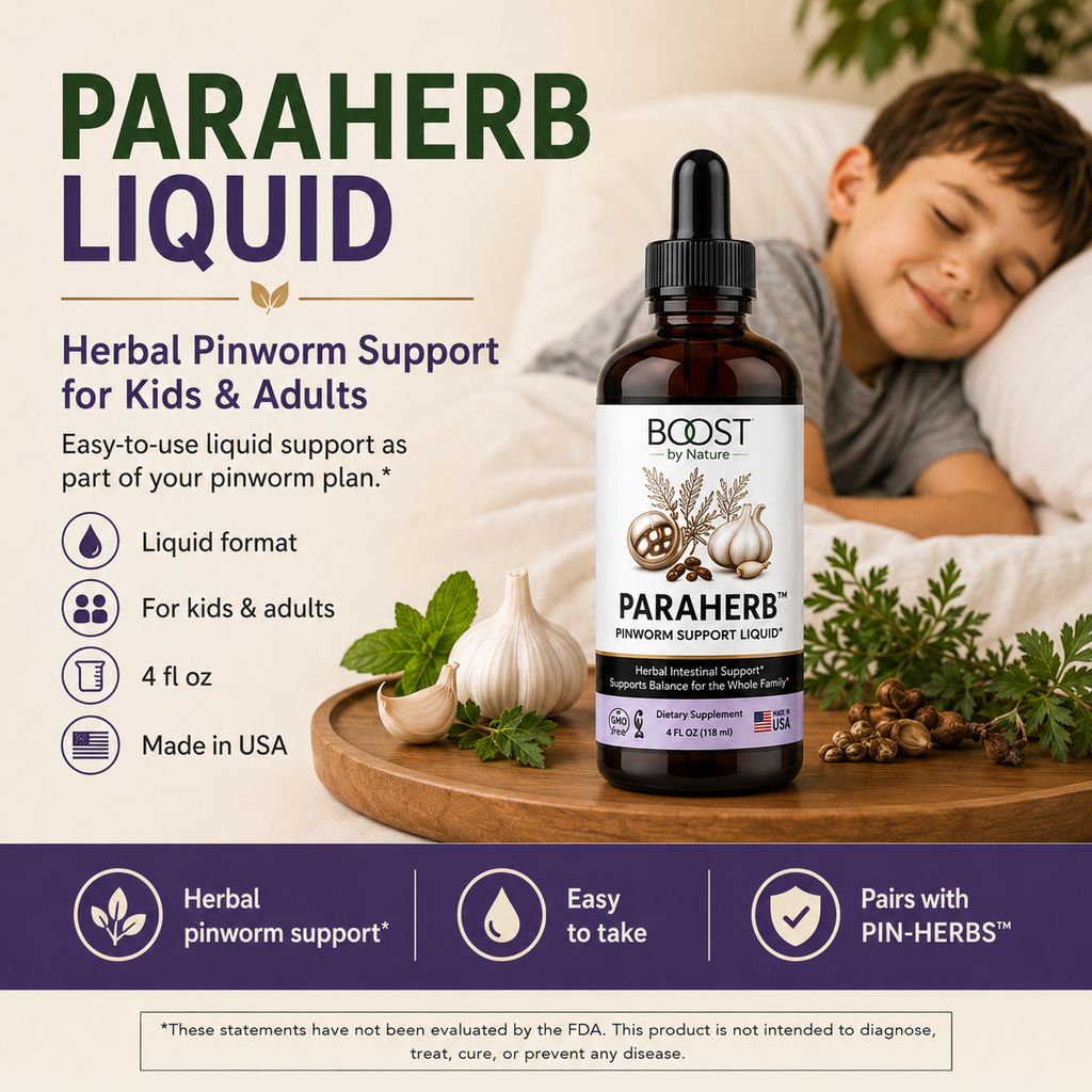 ParaHerb Liquid herbal pinworm support for kids and adults