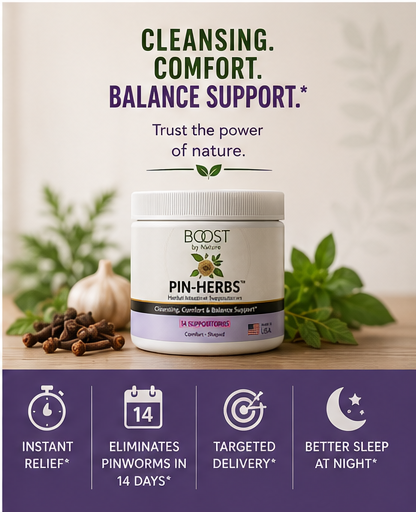 PIN-HERBS product benefits infographic