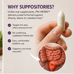 Why PIN-HERBS suppositories infographic